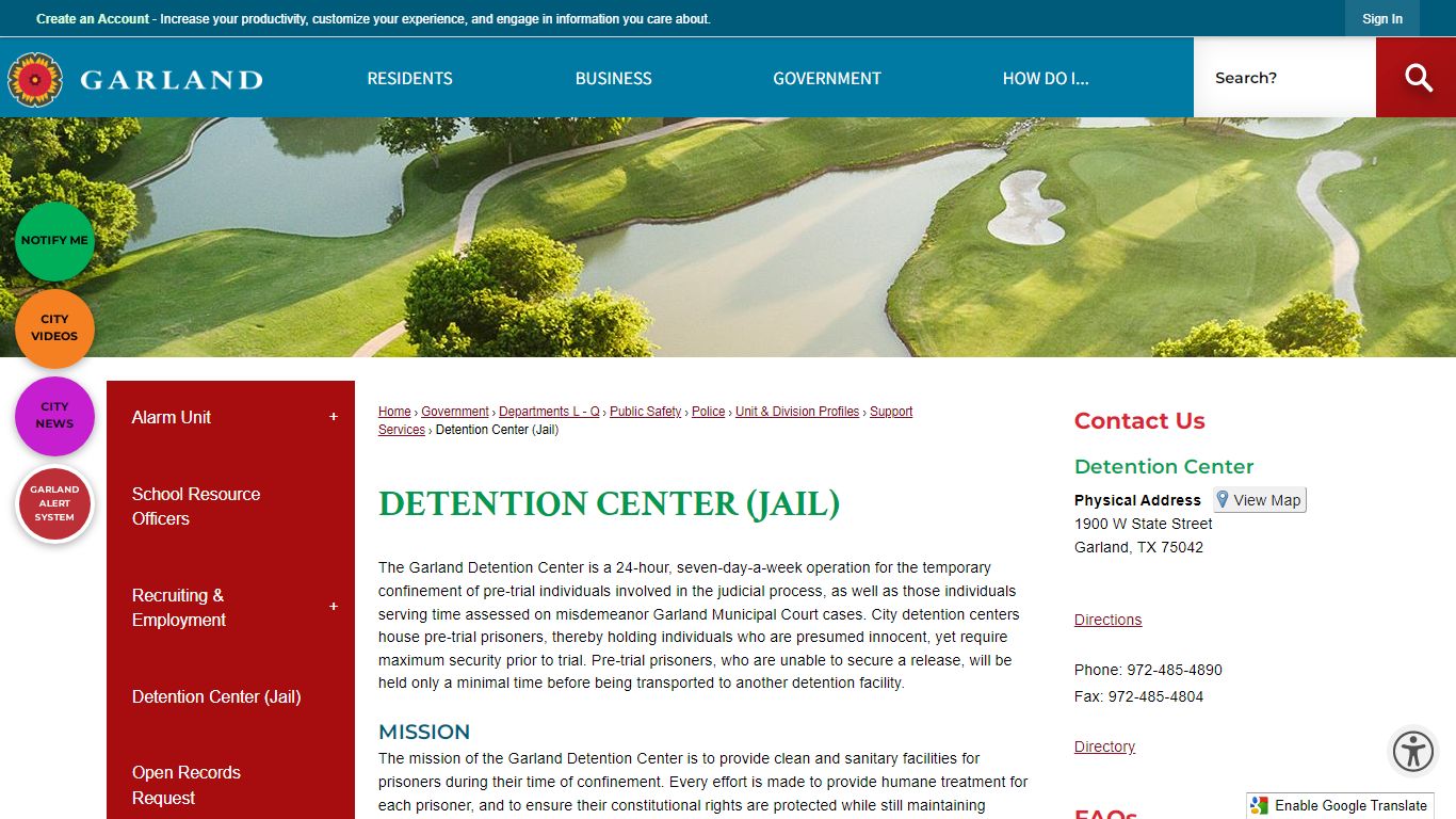 Detention Center (Jail) | Garland, TX